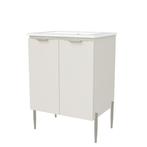 Nevada 600mm Freestanding Vanity with Ceramic Countertop