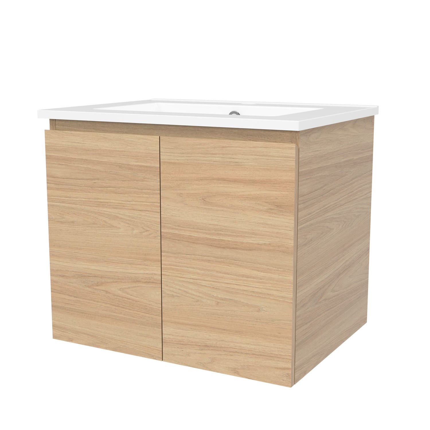 Nevada 600mm Wall Hung Vanity with Ceramic Countertop