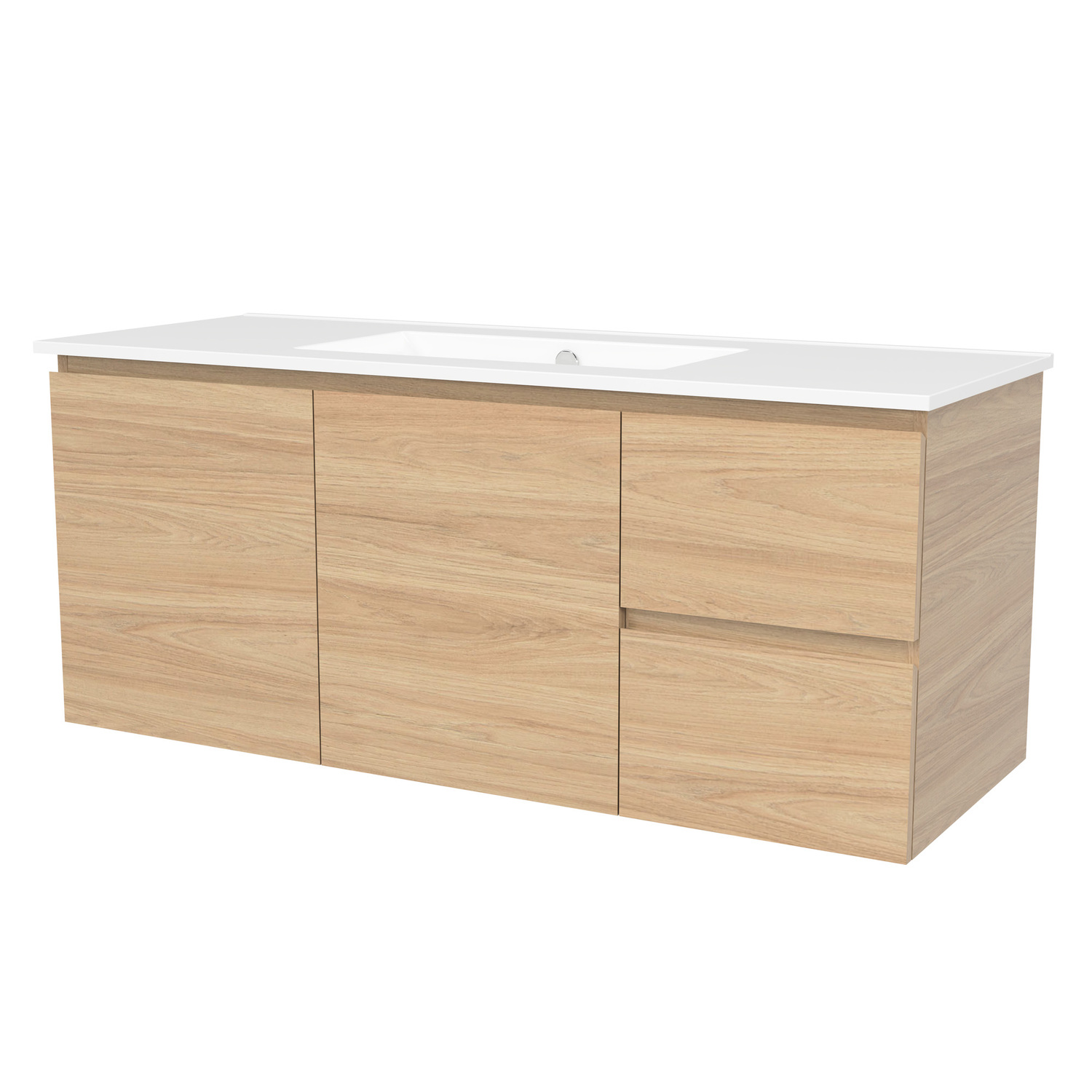 Nevada 1200mm Wall Hung Vanity with Ceramic Countertop