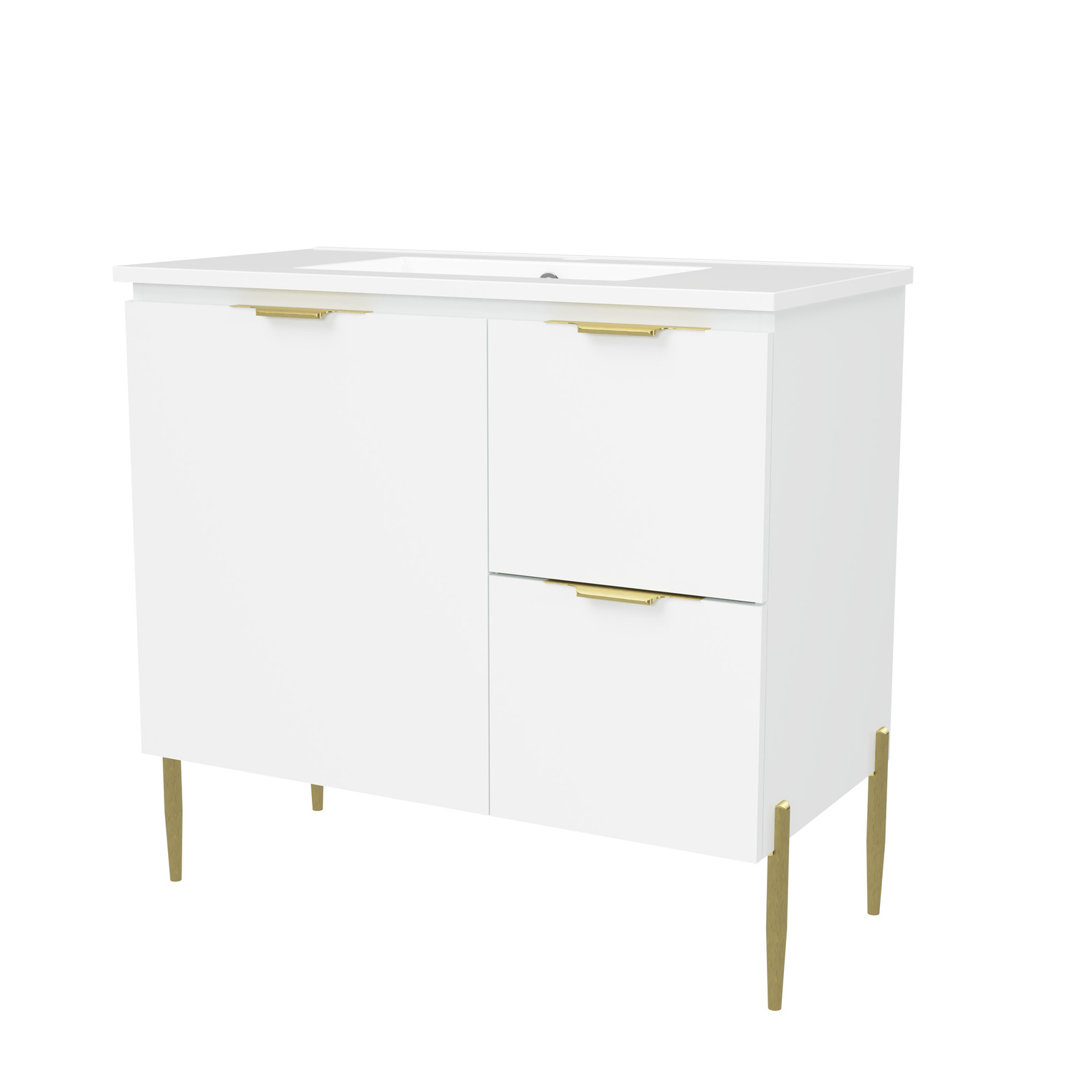 Nevada 900mm Freestanding Vanity with Ceramic Countertop