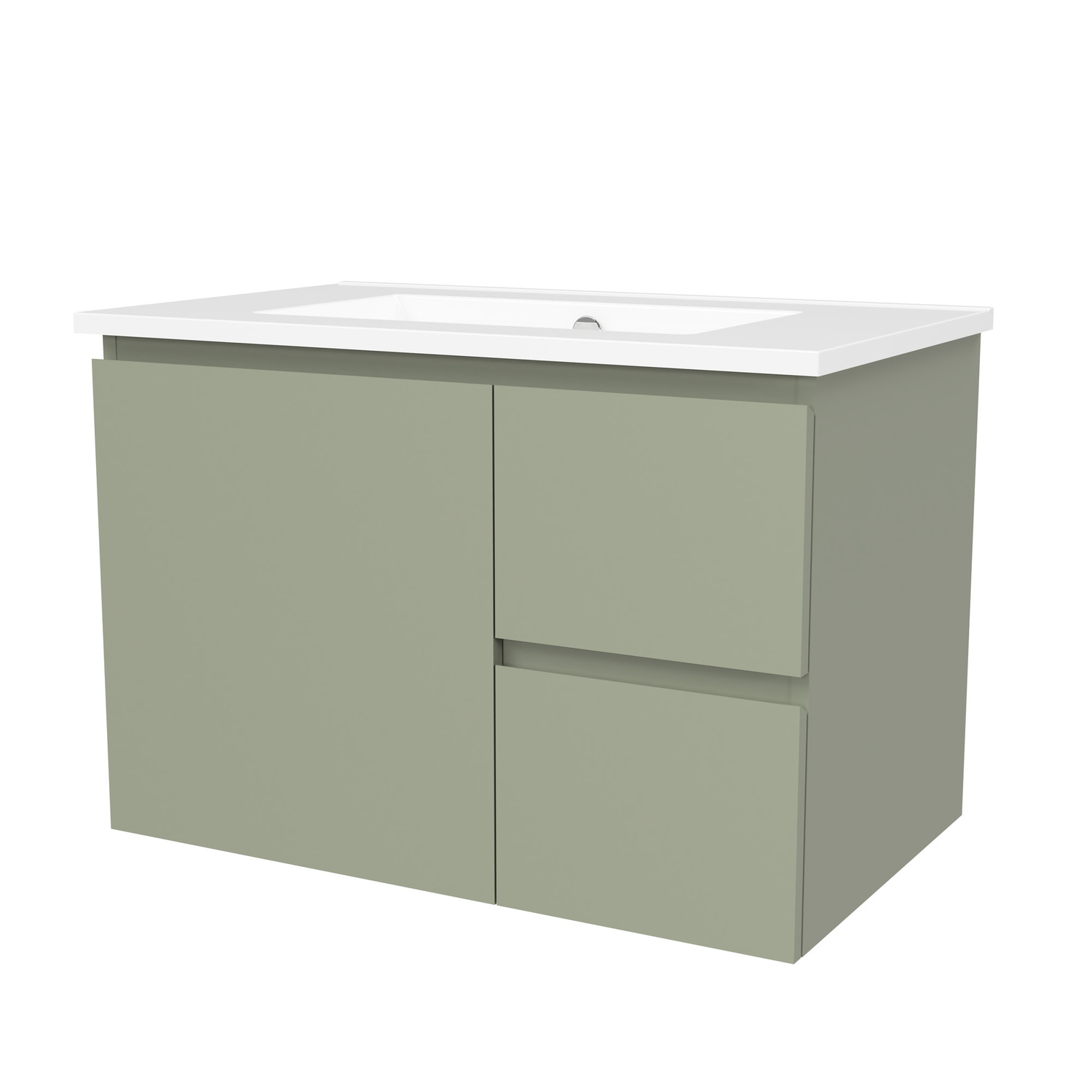 Nevada 750mm Wall Hung Vanity with Ceramic Countertop
