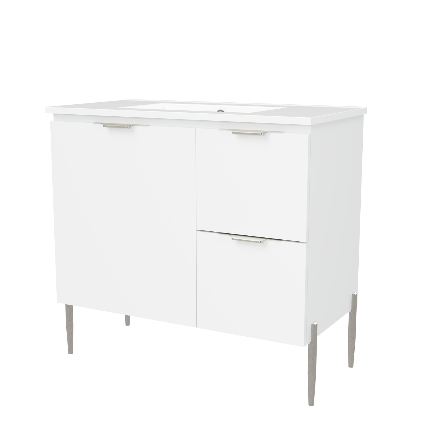Nevada 900mm Freestanding Vanity with Ceramic Countertop