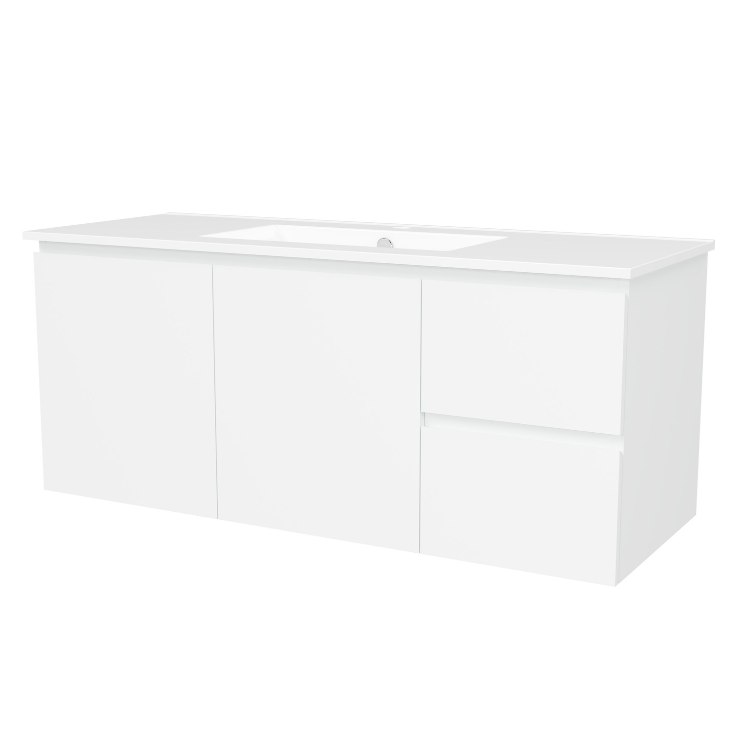 Nevada 1200mm Wall Hung Vanity with Ceramic Countertop