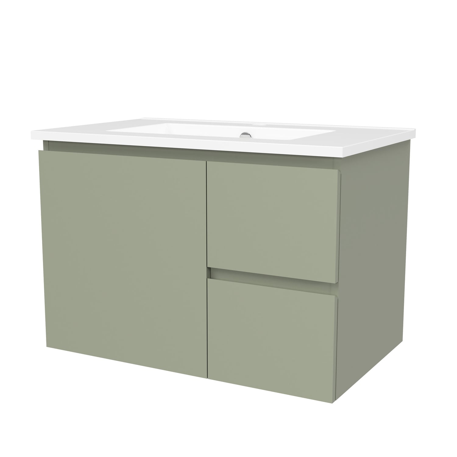 Nevada 750mm Wall Hung Vanity with Ceramic Countertop