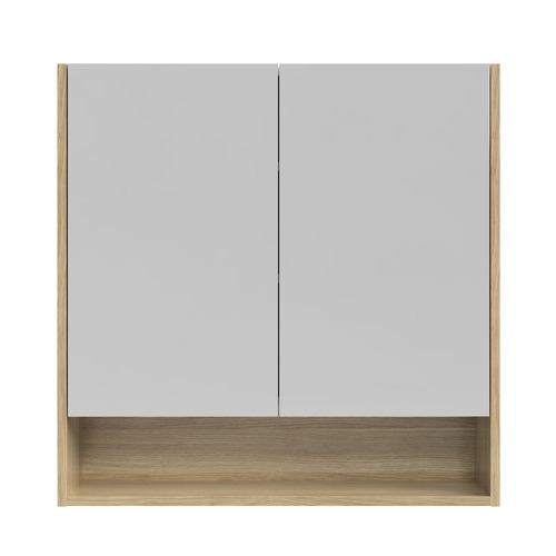 Sanremo 750mm Mirrored Shaving Cabinet with Open Shelf