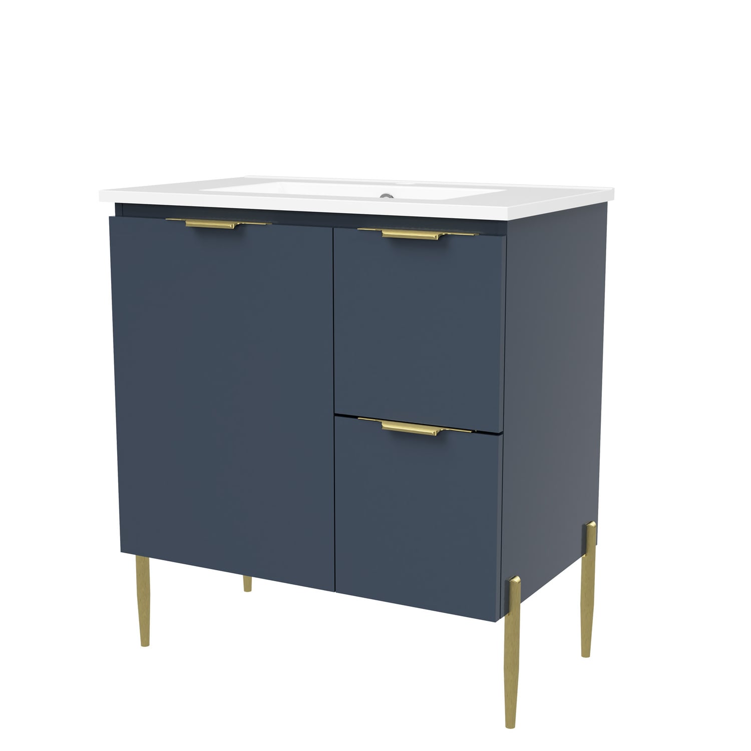 Nevada 750mm Freestanding Vanity with Ceramic Countertop