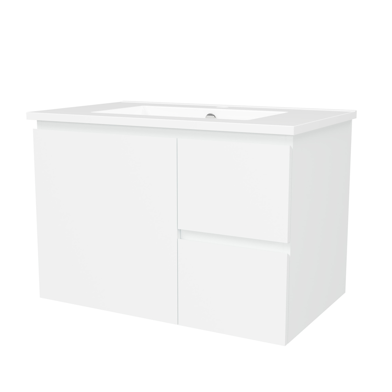 Nevada 750mm Wall Hung Vanity with Ceramic Countertop