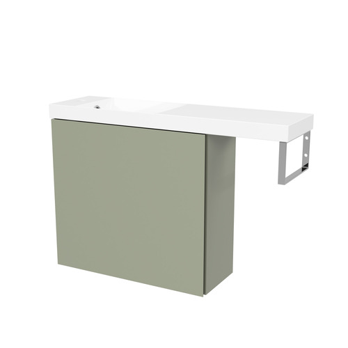 Oscar 800mm Wall Hung Vanity with Ceramic Countertop