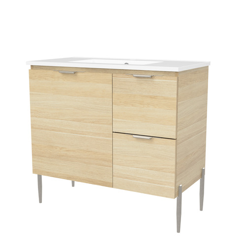 Nevada 900mm Freestanding Vanity with Ceramic Countertop