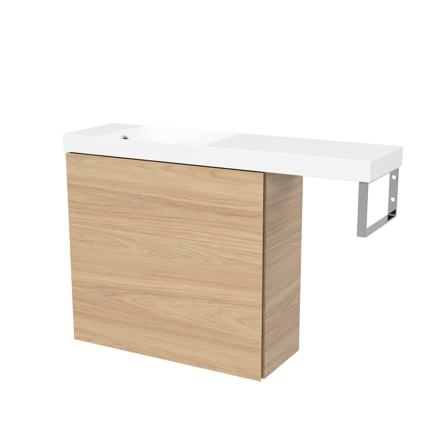 Oscar 800mm Wall Hung Vanity with Ceramic Countertop
