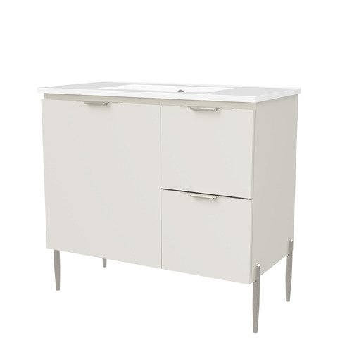 Nevada 900mm Freestanding Vanity with Ceramic Countertop