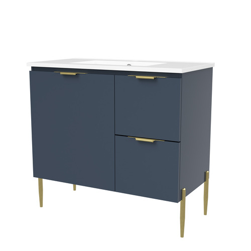 Nevada 900mm Freestanding Vanity with Ceramic Countertop
