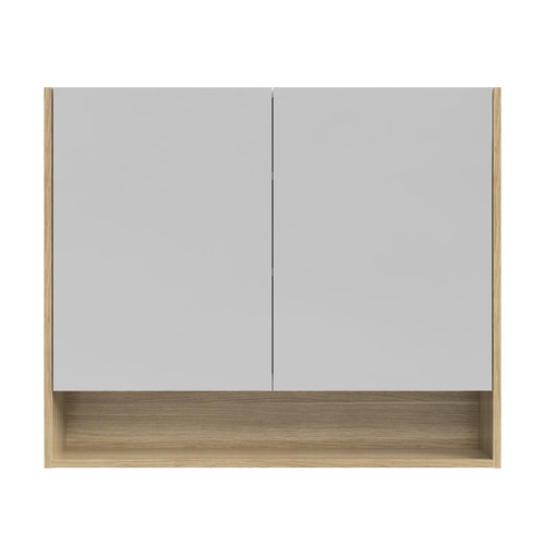 Sanremo 900mm Mirrored Shaving Cabinet with Open Shelf