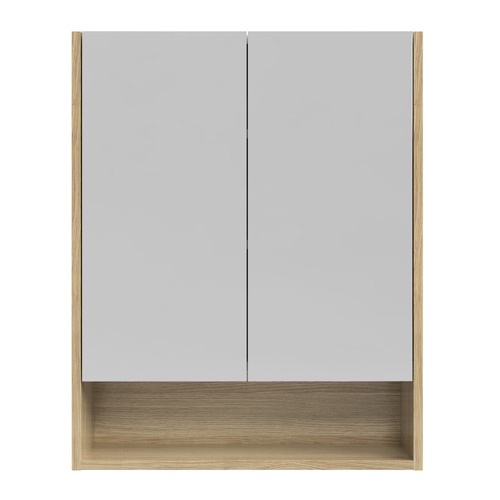 Sanremo 600mm Mirrored Shaving Cabinet with Open Shelf