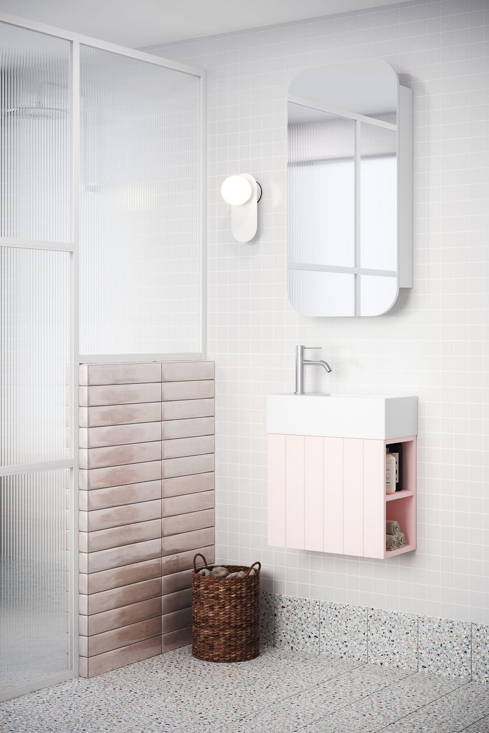 Lottie-V-Groove-480mm-Wall-Hung-Small-Space-Vanity-with-Ceramic-Countertop