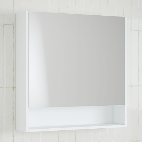 Sanremo 750mm Mirrored Shaving Cabinet with Open Shelf