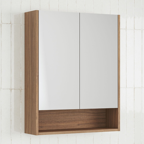 Sanremo 600mm Mirrored Shaving Cabinet with Open Shelf