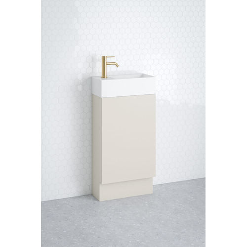 Lottie 480mm Freestanding Small Space Vanity with Ceramic Countertop