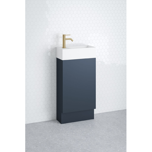 Lottie 480mm Freestanding Small Space Vanity with Ceramic Countertop