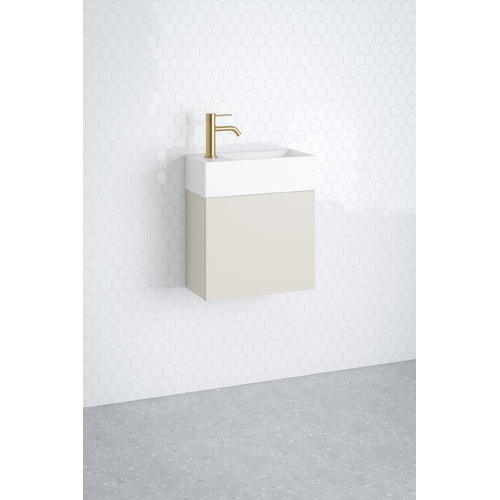 Lottie 480mm Wall Hung Small Space Vanity with Ceramic Countertop