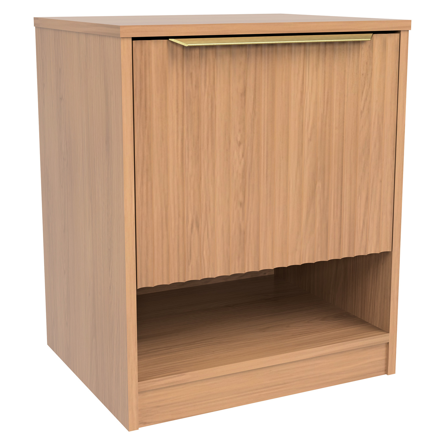 Somnus Bedside Table with Brushed Gold Handle