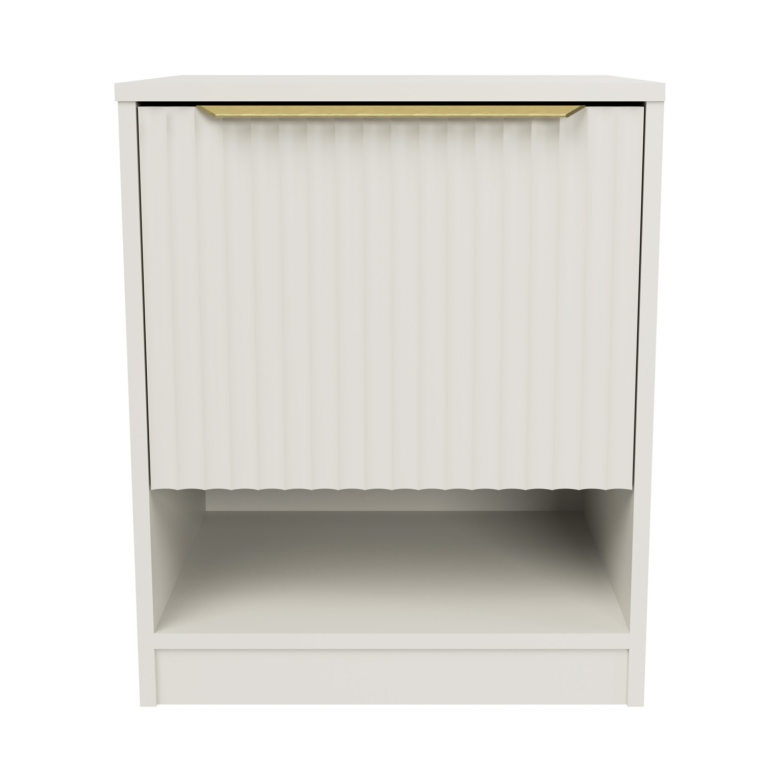 Somnus Bedside Table with Brushed Gold Handle
