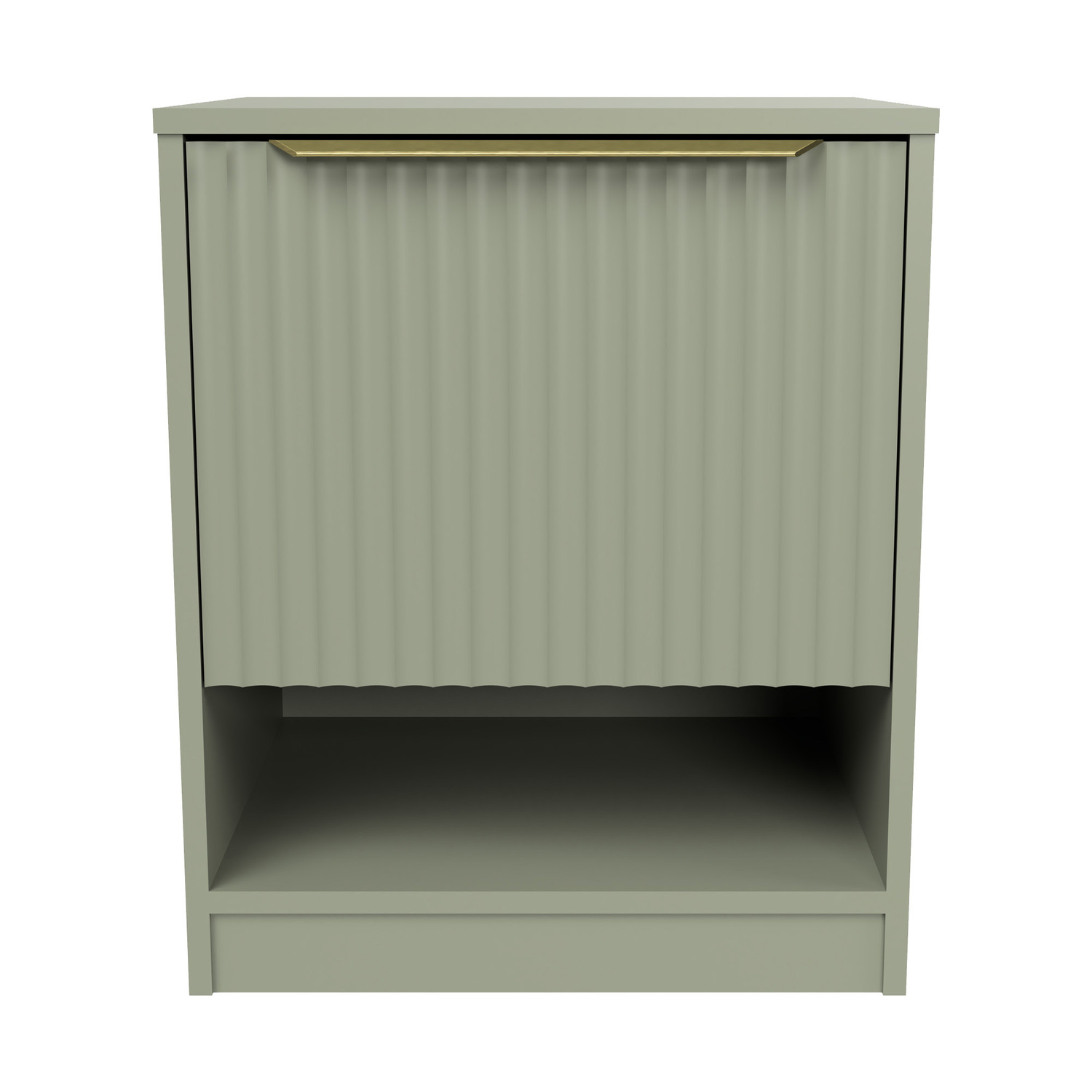 Somnus Bedside Table with Brushed Gold Handle
