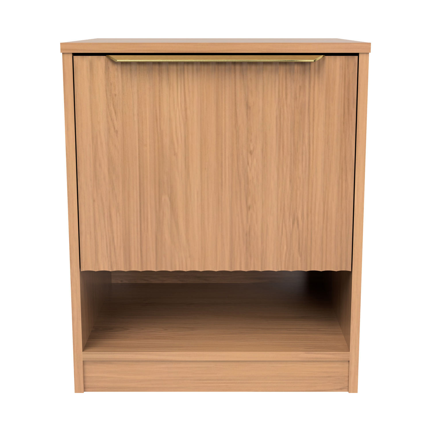 Somnus Bedside Table with Brushed Gold Handle