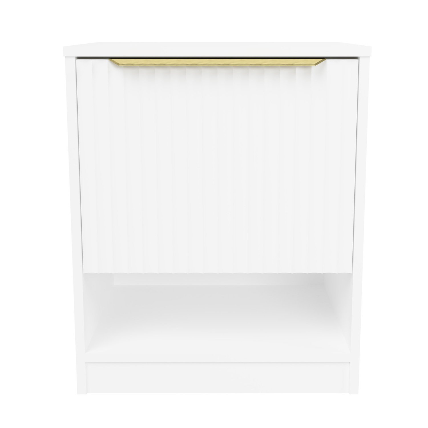 Somnus Bedside Table with Brushed Gold Handle