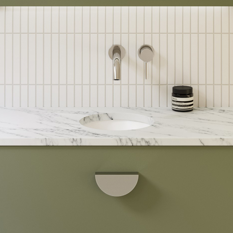 260mm White Round Ceramic Undermount Basin