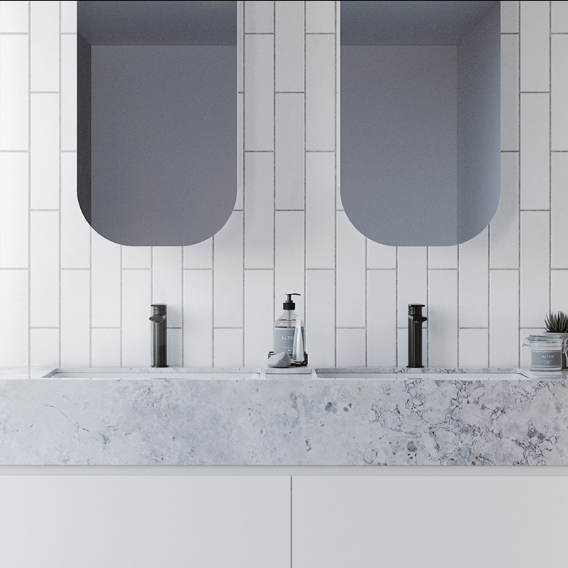 530mm White Rectangular Ceramic Undermount Basin