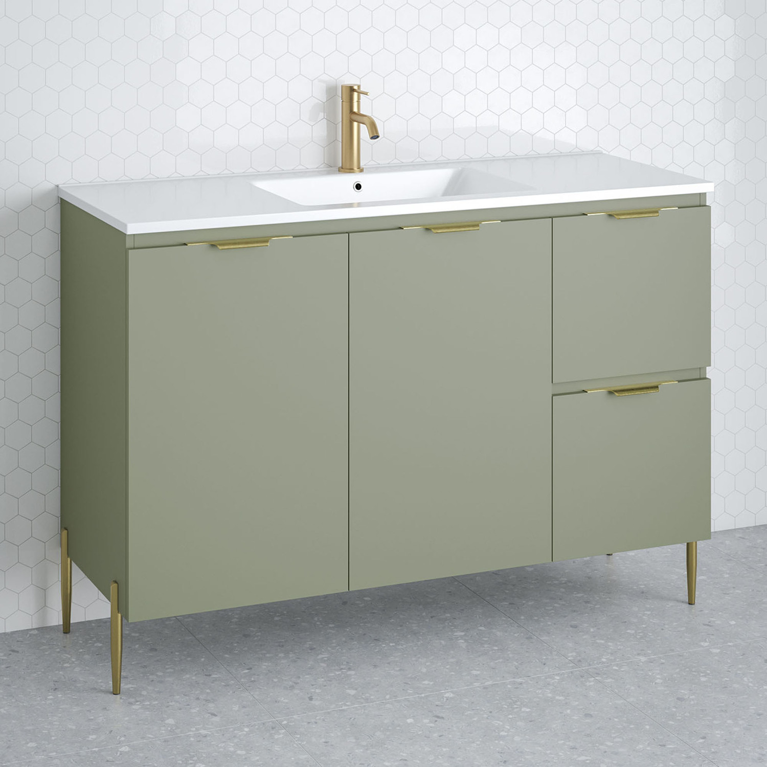 Nevada 1200mm Freestanding Vanity with Ceramic Countertop