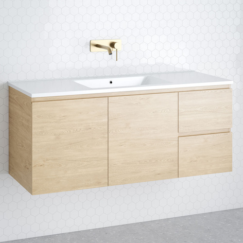 Nevada 1200mm Wall Hung Vanity with Ceramic Countertop