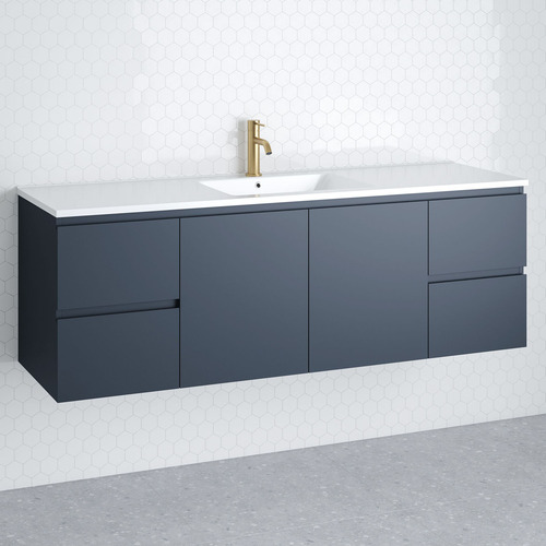 Nevada 1500mm Wall Hung Vanity with Ceramic Countertop