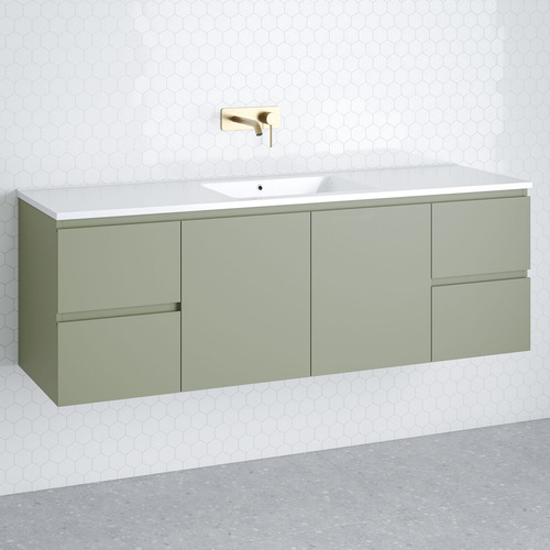 Nevada 1500mm Wall Hung Vanity with Ceramic Countertop