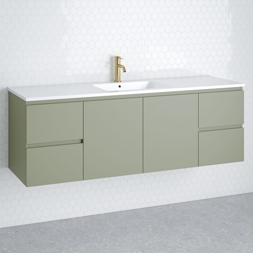 Nevada 1500mm Wall Hung Vanity with Ceramic Countertop