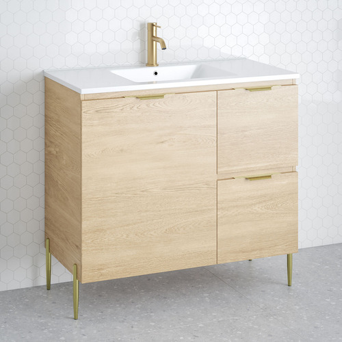Nevada 900mm Freestanding Vanity with Ceramic Countertop