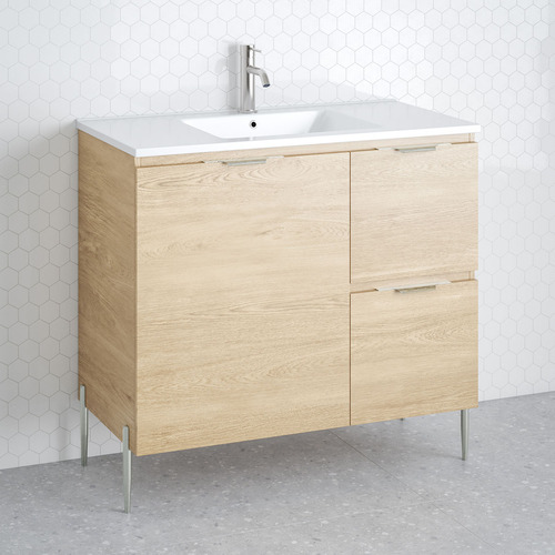 Nevada 900mm Freestanding Vanity with Ceramic Countertop
