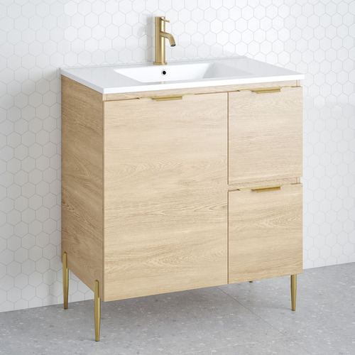 Nevada 750mm Freestanding Vanity with Ceramic Countertop