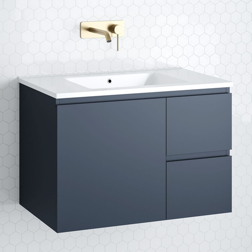 Nevada 750mm Wall Hung Vanity with Ceramic Countertop