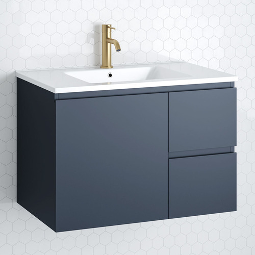 Nevada 750mm Wall Hung Vanity with Ceramic Countertop