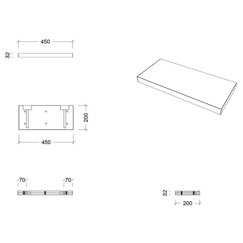 Splice Shower Shelf