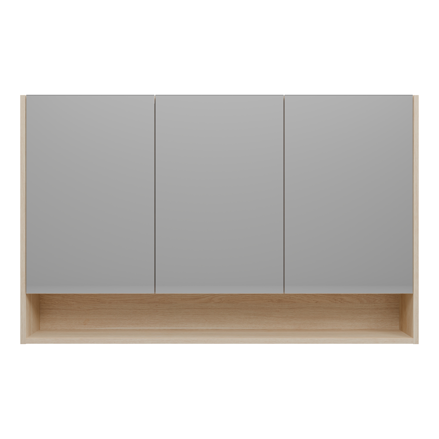 Sanremo 1200mm Mirrored Shaving Cabinet with Open Shelf