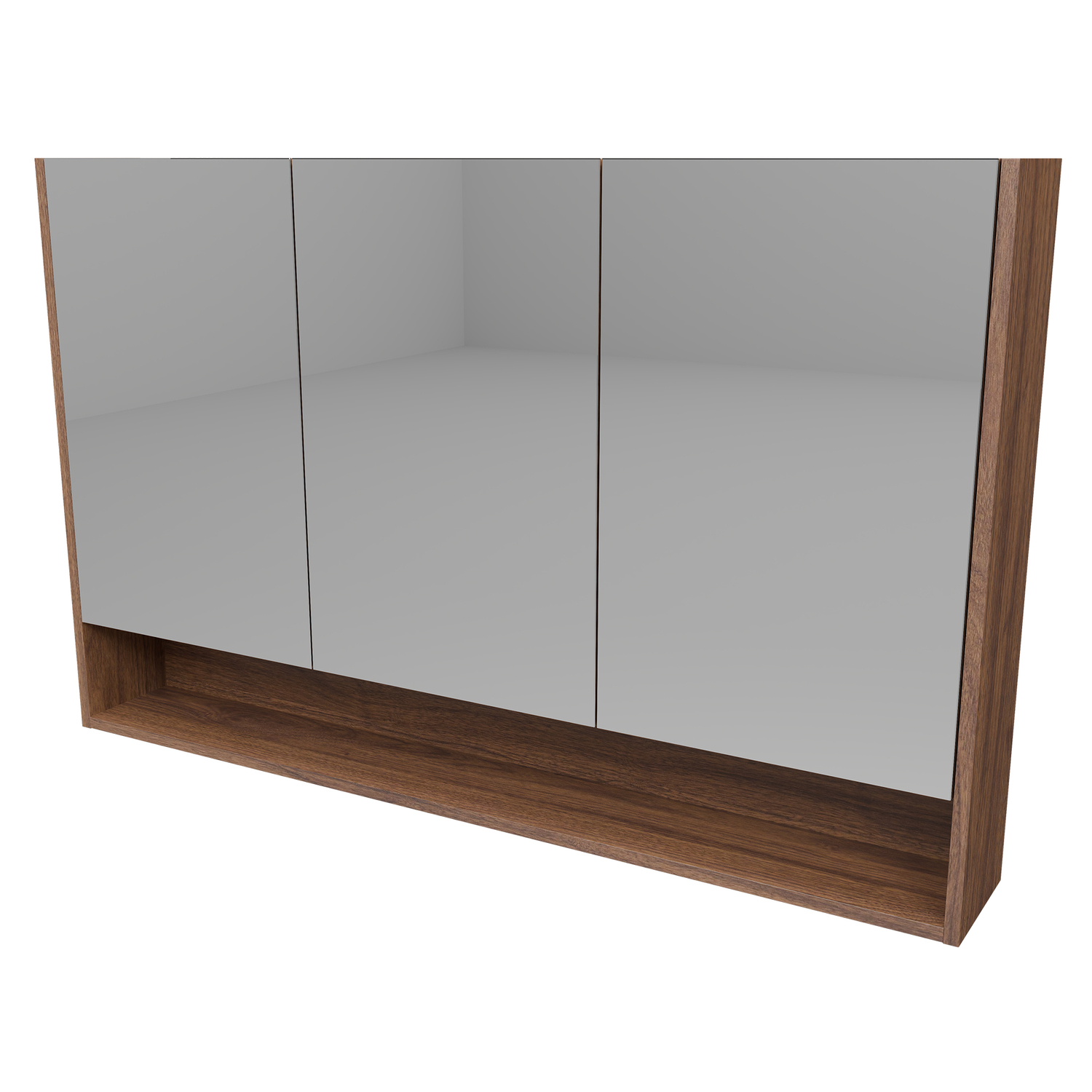 Sanremo 1200mm Mirrored Shaving Cabinet with Open Shelf