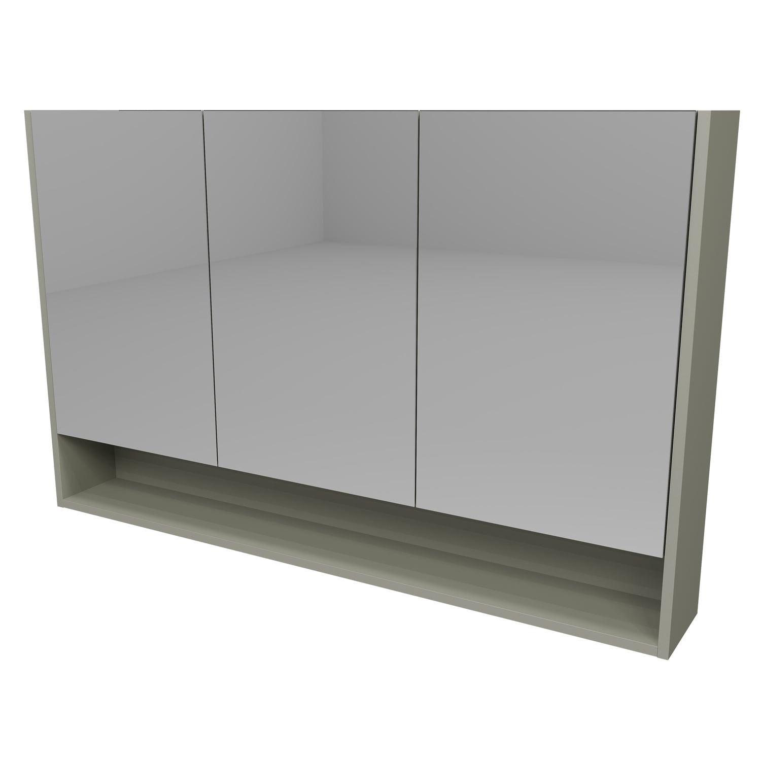 Sanremo 1200mm Mirrored Shaving Cabinet with Open Shelf