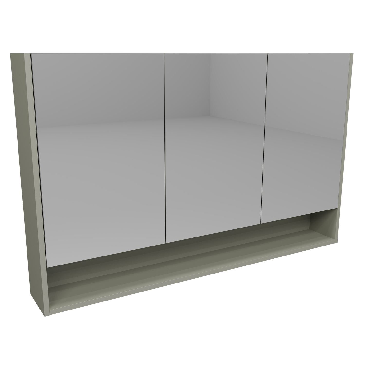 Sanremo 1200mm Mirrored Shaving Cabinet with Open Shelf