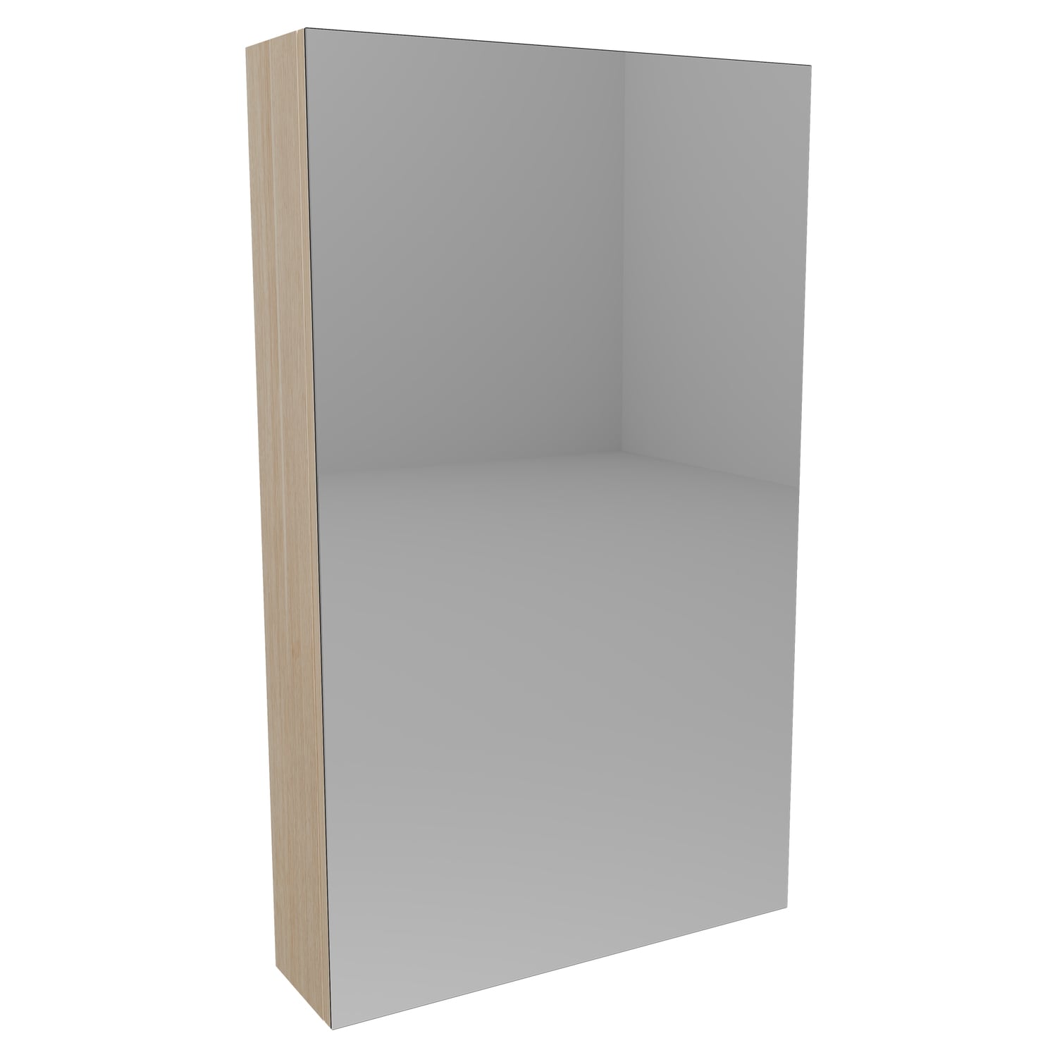 Jazz 600mm Mirrored Shaving Cabinet with Melamine Shelves