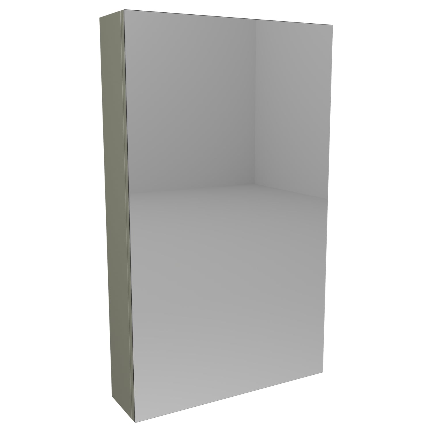 Jazz 600mm Mirrored Shaving Cabinet with Melamine Shelves