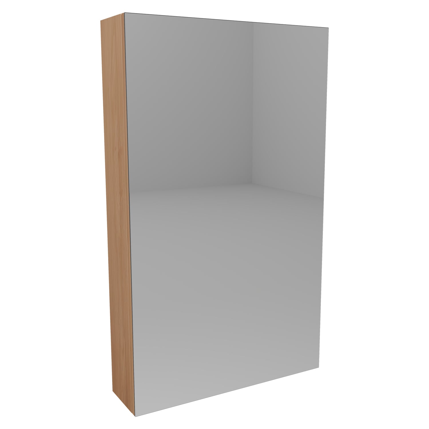 Jazz 600mm Mirrored Shaving Cabinet with Melamine Shelves