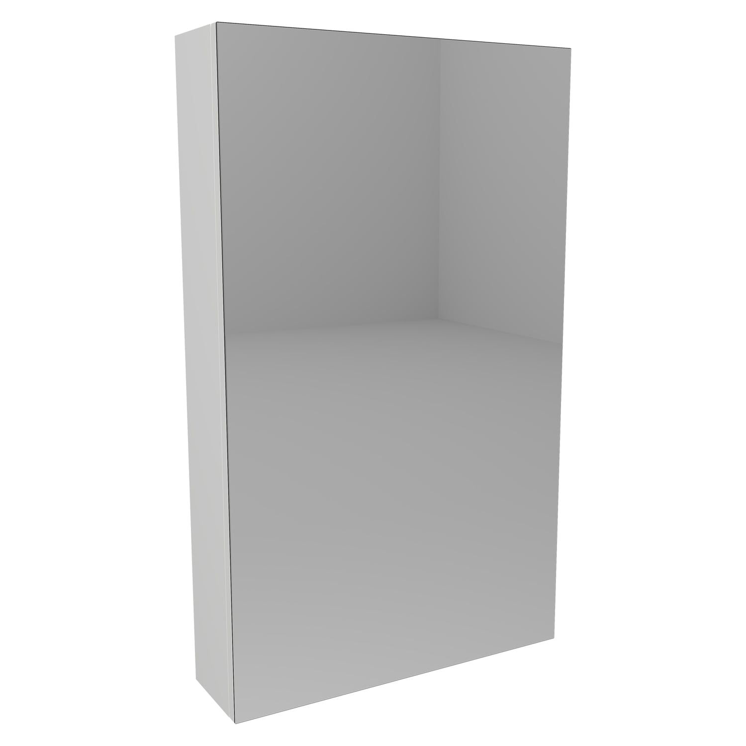 Jazz 600mm Mirrored Shaving Cabinet with Melamine Shelves